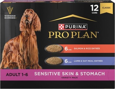 Purina Pro Plan Sensitive Skin Wet Dog Food Variety 13oz 12ct