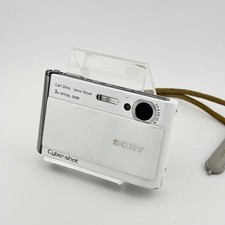 SONY Cyber-shot DSC-T70 White 7.2MP Tested Working From Japan