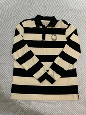 RARE SpitFire Striped collared Long Sleeve Size: M