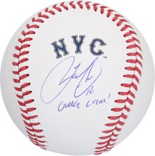 Francisco Lindor New York Mets Signed City Connect Baseball with 