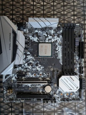 CPU B450 STEELLEGEND Ryzen 5 3600 M.2 500GB ASRock B450M Steel Legend Motherboard with Ryzen 5 3600 CPU and