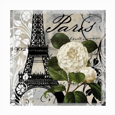 Outdoor Canvas Art - Color Bakery 'Paris Blanc I' Wall Art for Outdoor Spaces...