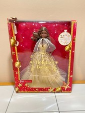Mattel Barbie Signature 2023 Holiday Barbie Black Doll 35th Anniversary Box Wear