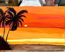 Sunset Beach Painting