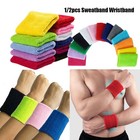 Cotton Wrist Band Sport Sweatband Gym Sweat Wristband Tennis Hand Bands