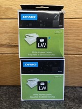 2- DYMO LabelWriter 30320 White Address Labels 1 1/8 x 3 1/2, 260 labels X 2