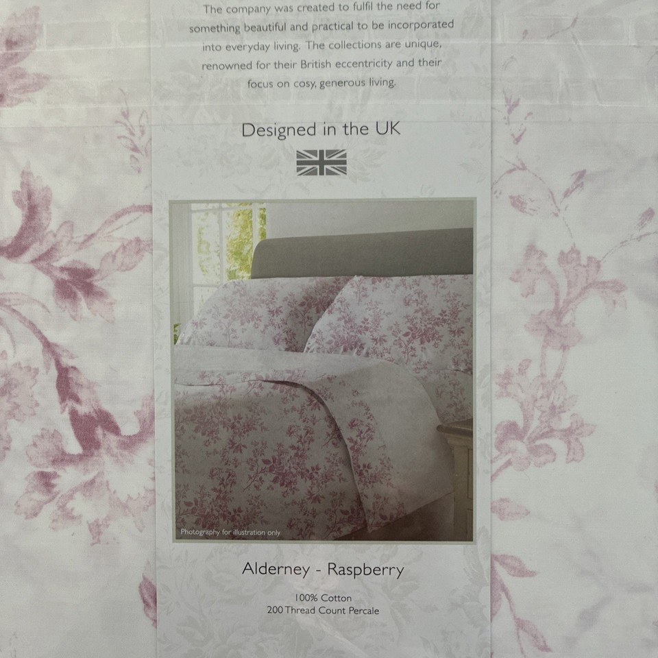 New Cabbages & Roses London Luxe 4 Pc King Sheet Set Floral Alderney ...