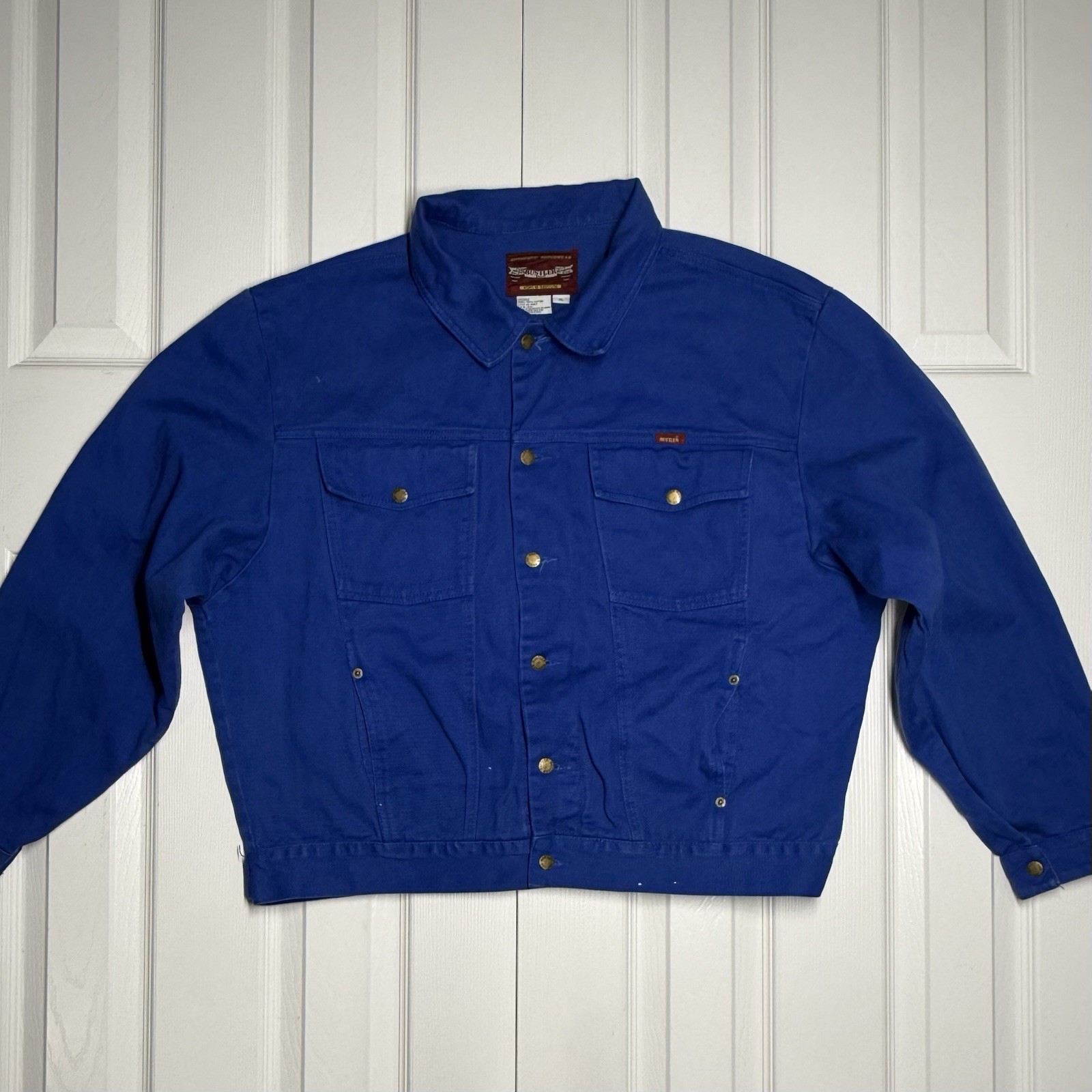 rustler authentic outerwear denim jacket blue cot… - image 8