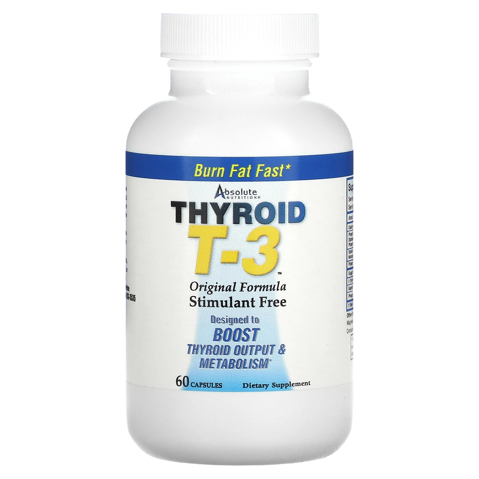 Thyroid T-3 оригинальная формула 60 капсул 3390₽