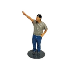 Figur Mann  zeigt 1:32 für Carrera Digital 132, Spur 1,Modeleisenbahn,3D 