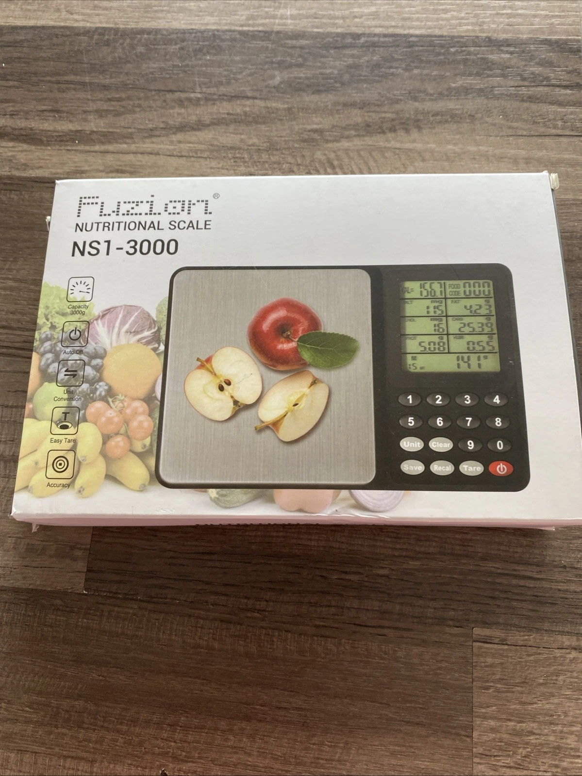 Fusion Nutritional Scale NS1-3000 3000g-6:9.9lb-Oz Battery Powered/az