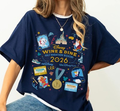 Disney Wine & Dine Half Marathon Weekend 2026 T-Shirt