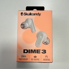 Skullcandy Dime 3 True Wireless Earbuds White, Bluetooth, Water Resistant, Mic