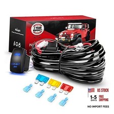 - 10015W - NI-WA 09 LED Light Bar Wiring Harness 14AWG Wiring Harness -2 Leads