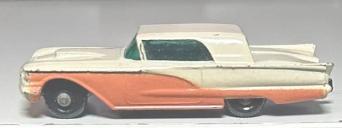Matchbox Lesney #75 White/Pink Ford Thunderbird With Box (Black Bottom)