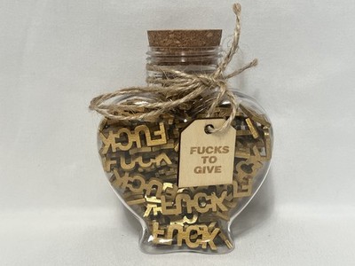 Jar of Fucks Gift Fucks Given Jar Funny Gag Gifts 