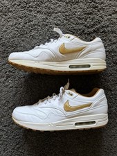 Nike Air Max 90/1 "Metallic Gold", weiß, Größe 47,5, gebraucht …