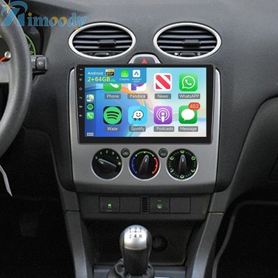 Android 15 Autoradio Für Ford Focus C-Max Transit Fiesta 2+64GB Carplay GPS NAVI