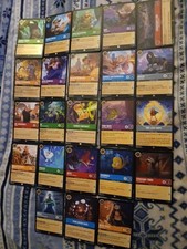 Disney Lorcana TCG Lot Of 23 Cards Holo Foils Some Rare Uncommon LOOK