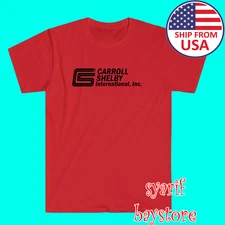 Carroll Shelby CS Racing Car Men's Red Size S to 5XL