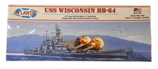 USS Wisconsin BB-64 Battleship 1/665 Scale Plastic Kit Atlantis Model