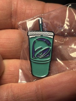 Taco Bell Hat Pin Baja Blast Soda  Mountain Dew Midnight SEE MY OTHER ITEMS rare