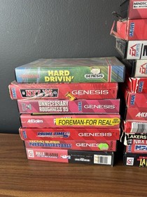 Sega Genesis Bulk Lot Of 49 In Box Games Tested Various Condition