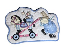 VINTAGE Daisy Kingdom Cottagecore Farmhouse 35" Nursery Quilt Blanket Wall Decor