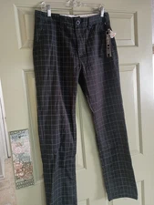 Brixton Capital Chino Pant Black /Gray Size 31 W Men's NWT