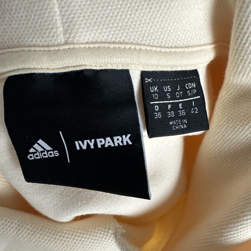 Adidas x Ivy Park Oversized Hoodie Short Sleeve Sweatshirt Size S - Picture 5 of 11