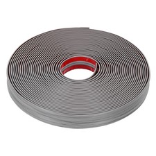 Wall Corner Protectors, Self-Adhesive Edge Guard, Gray Wood 0.08"x0.8"x33 ft