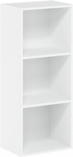Furinno Luder Bookcase / Book / Storage , 3-Tier, White