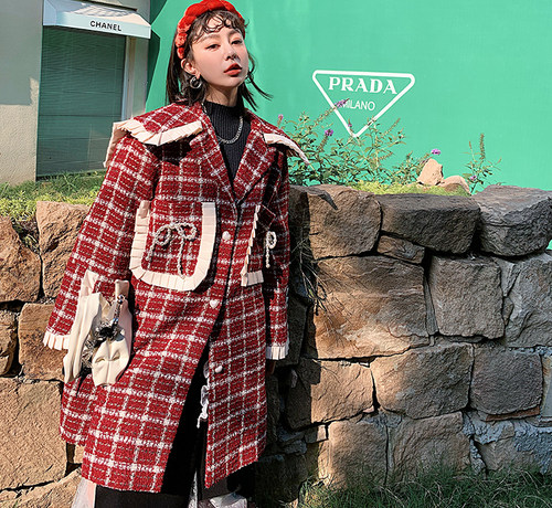 Womens Fashion Winter Lapel Ruched 