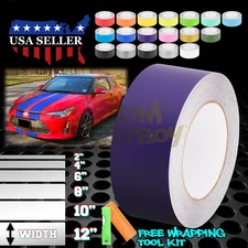 Matte Color Racing Stripes Vinyl Wrap Decal For Scion TC Sticker 25FT / 50FT