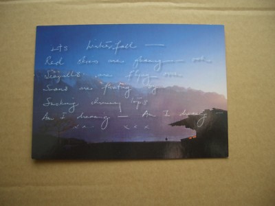 QUEEN - A WINTER'S TALE - AN ORIGINAL UNUSED ADVERTISING POSTCARD FROM 1995