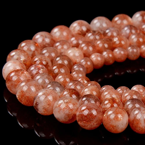 Rainbow Lattice Sunstone Grd AA Round 4MM 5MM 6MM 7MM 8MM Loose Beads (D446) - Picture 1 of 3