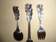 PEANUT SPOON,FORK, BABY SPOON