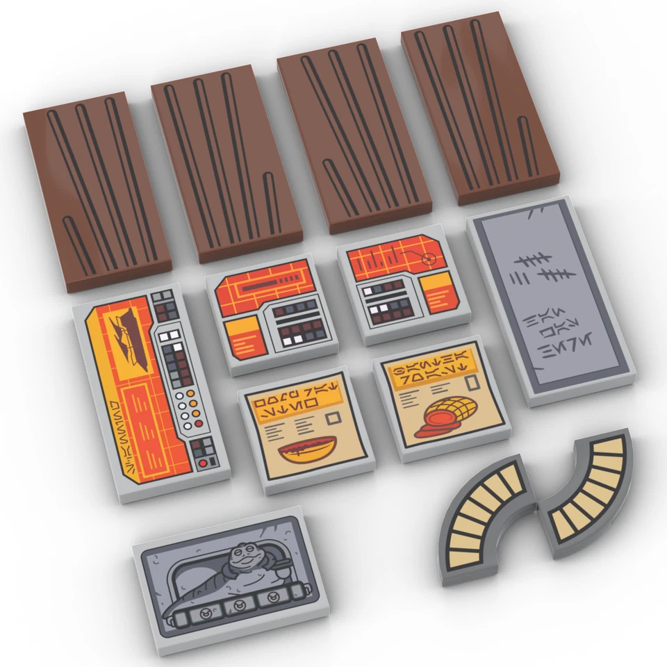 Kit di aggiornamento (pezzi stampati) per LEGO® Star Wars 75397 Barca a vela di Jabba