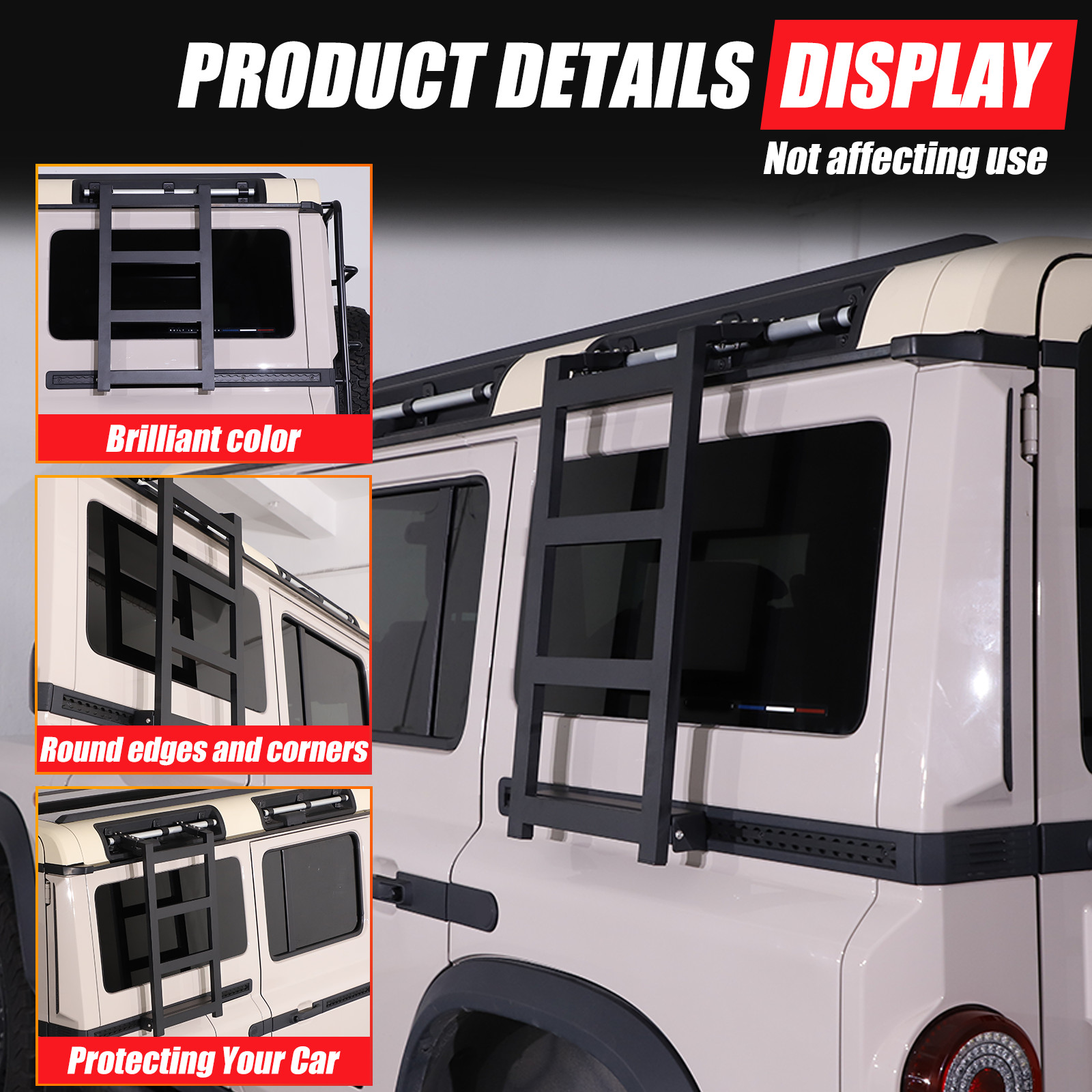 Rear Window Extension Climbing Ladder Accessories For Ineos Grenadier 2022-2025