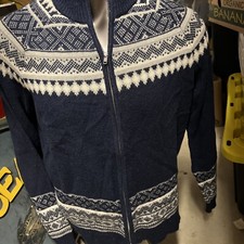 Goodfellow  Co. - Long Sleeve Full-Zip Sweater - Men  s Sizes - Blue Pattern NEW