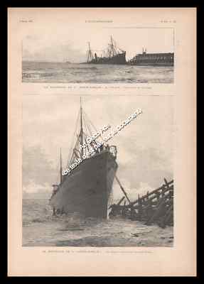1895 Calais, Le Naufrage de L' Annie-Ainslie 