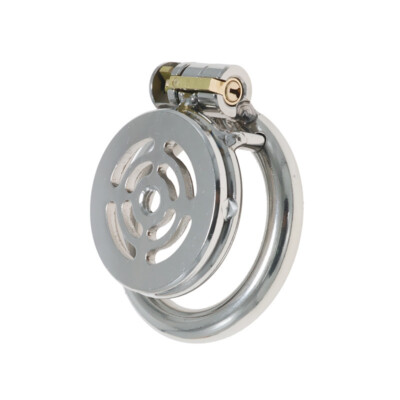 Stainless Steel Male Flat Locks Rings Chastity Device Chastity Cage Restrain