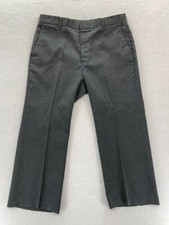 Vintage 70s Levi's Action Slacks Sta Prest Mens 36x26 Gray Flat Front Straight