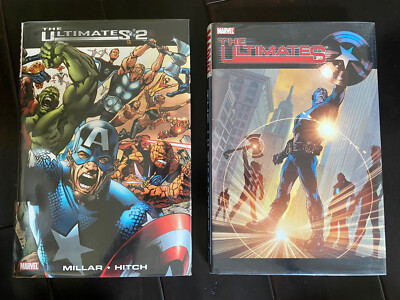The Ultimates 1 and 2 HC Millar Hitch Brodart Thor Hulk Iron Man Captain America