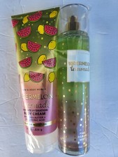 BATH  BODY WORKS WATERMELON LEMONADE BODY CREAM  FINE FRAGRANCE MIST 8 FL OZ E