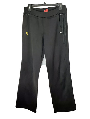 Puma FERRARI Men s Athletic Sweat Pants Black Style 557865 EUC Size Large
