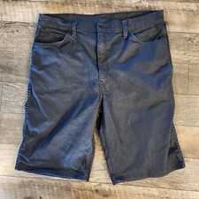 Levi's 569 Loose Fit Mens Jean Denim Shorts Size 40x12 Dark Wash Blue Black Tag
