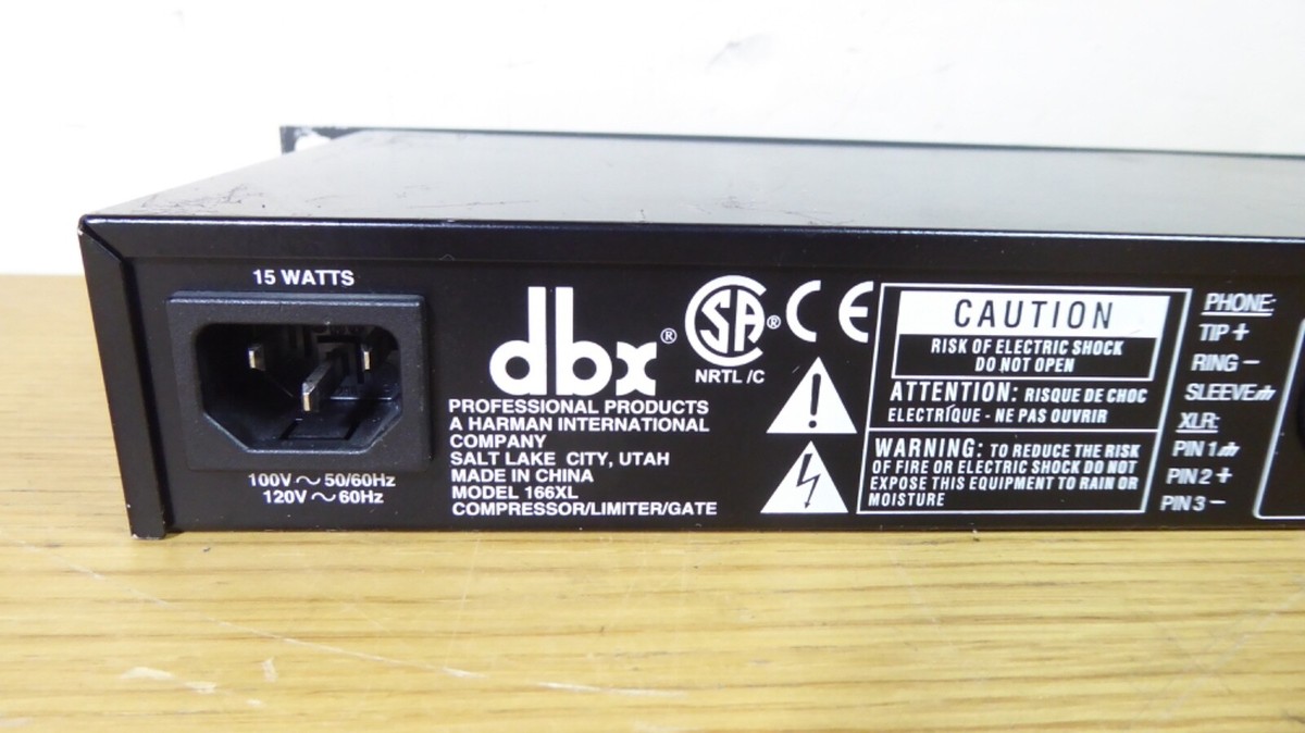 dbx 166XL Stereo Dynamics Processor Over Easy Compressor Limiter