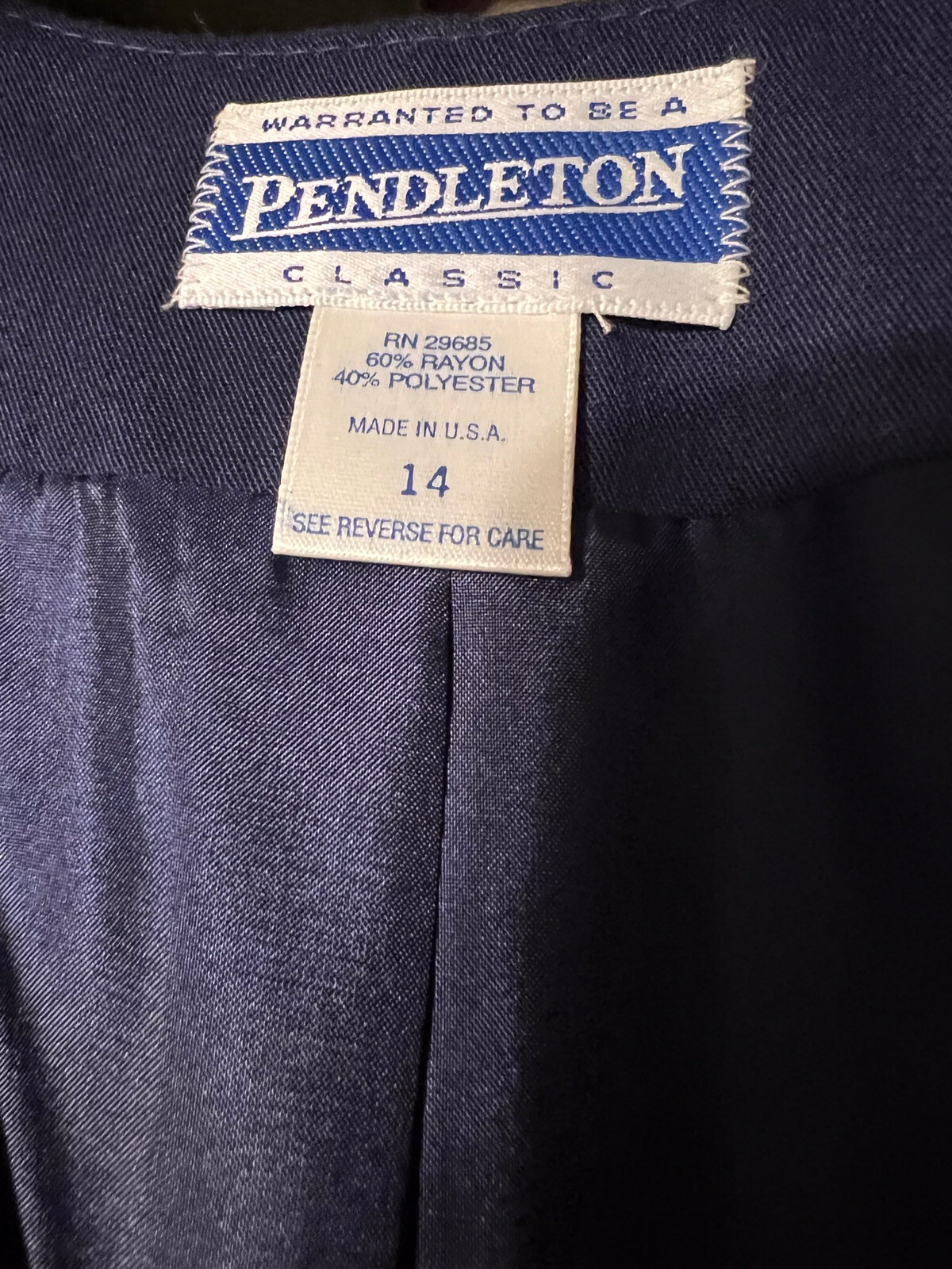 PENDLETON Double Breasted 80’s Blazer Jacket Clas… - image 11