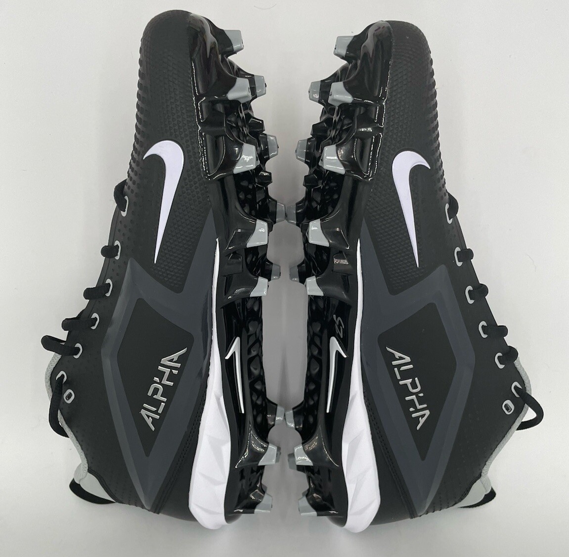 New Nike Alpha Menace 4 Varsity Football Cleats Black Men's Size